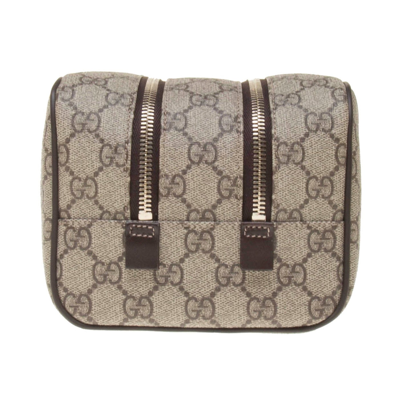 Gucci 211125 Beige/Ebony GG Supreme Canvas Toiletry Case