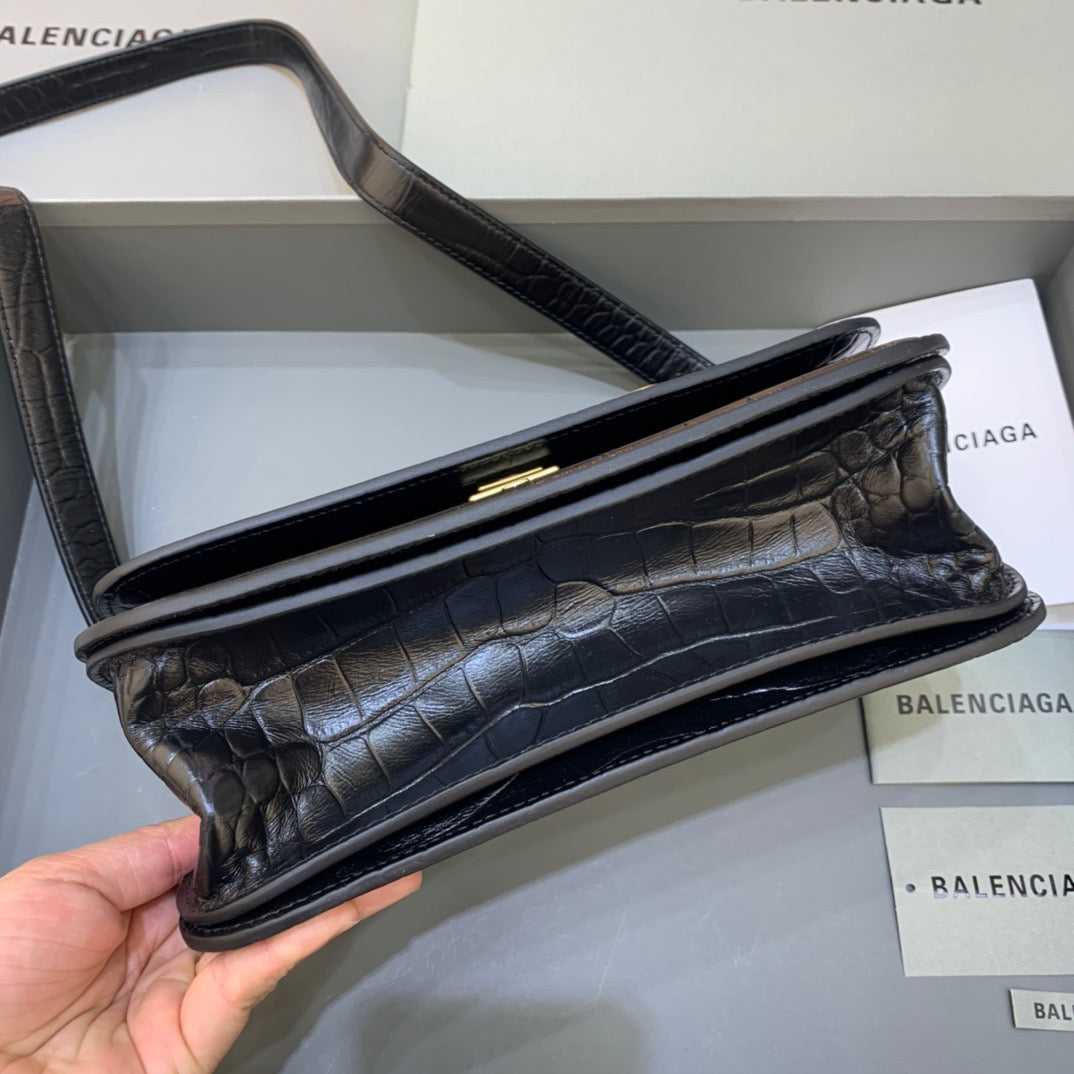 Top Quality Gossip Small Shoulder Bag Black, For Women,  Bags 9.1in/23cm