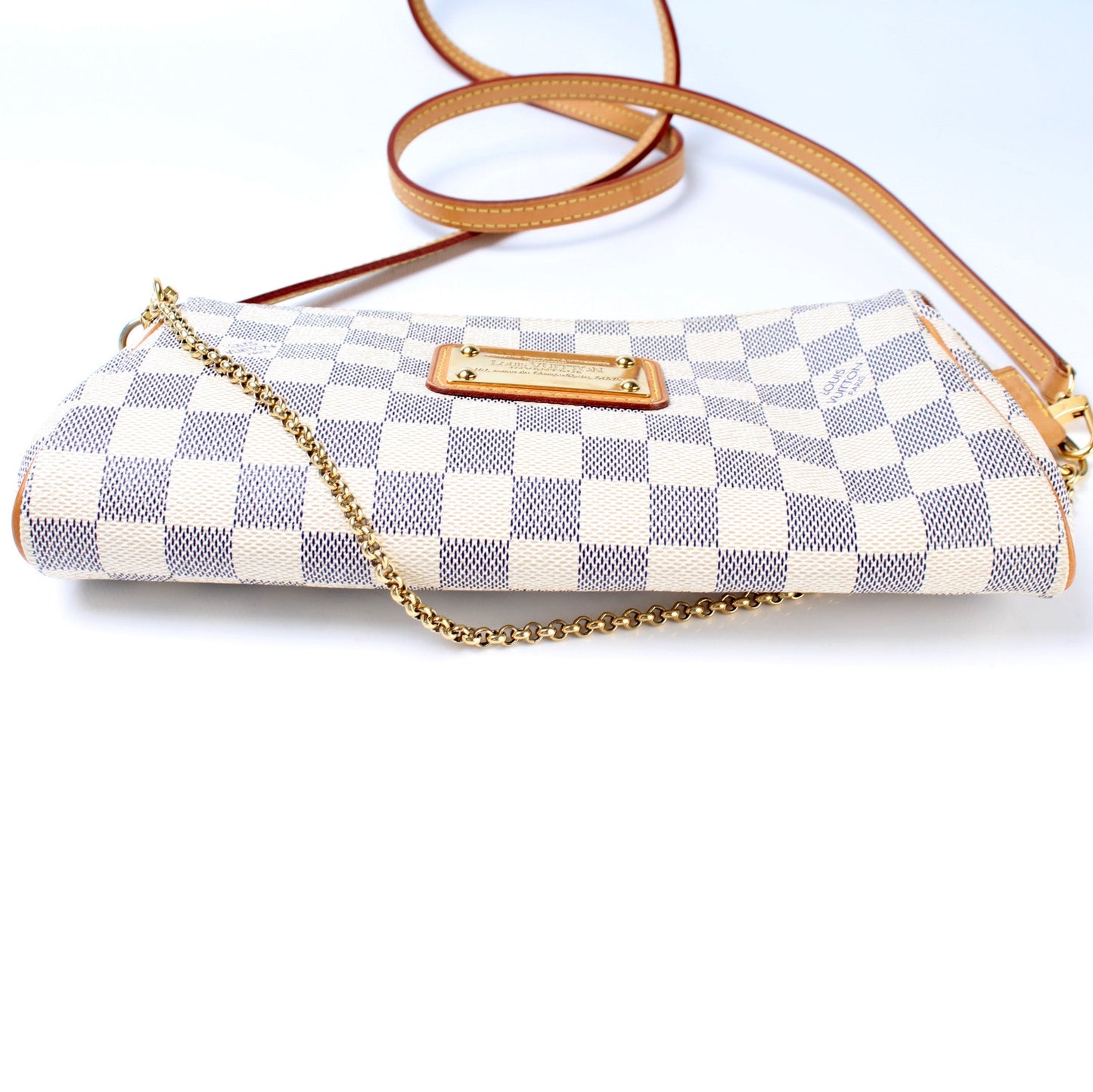 Louis Vuitton Eva Clutch Damier Azur