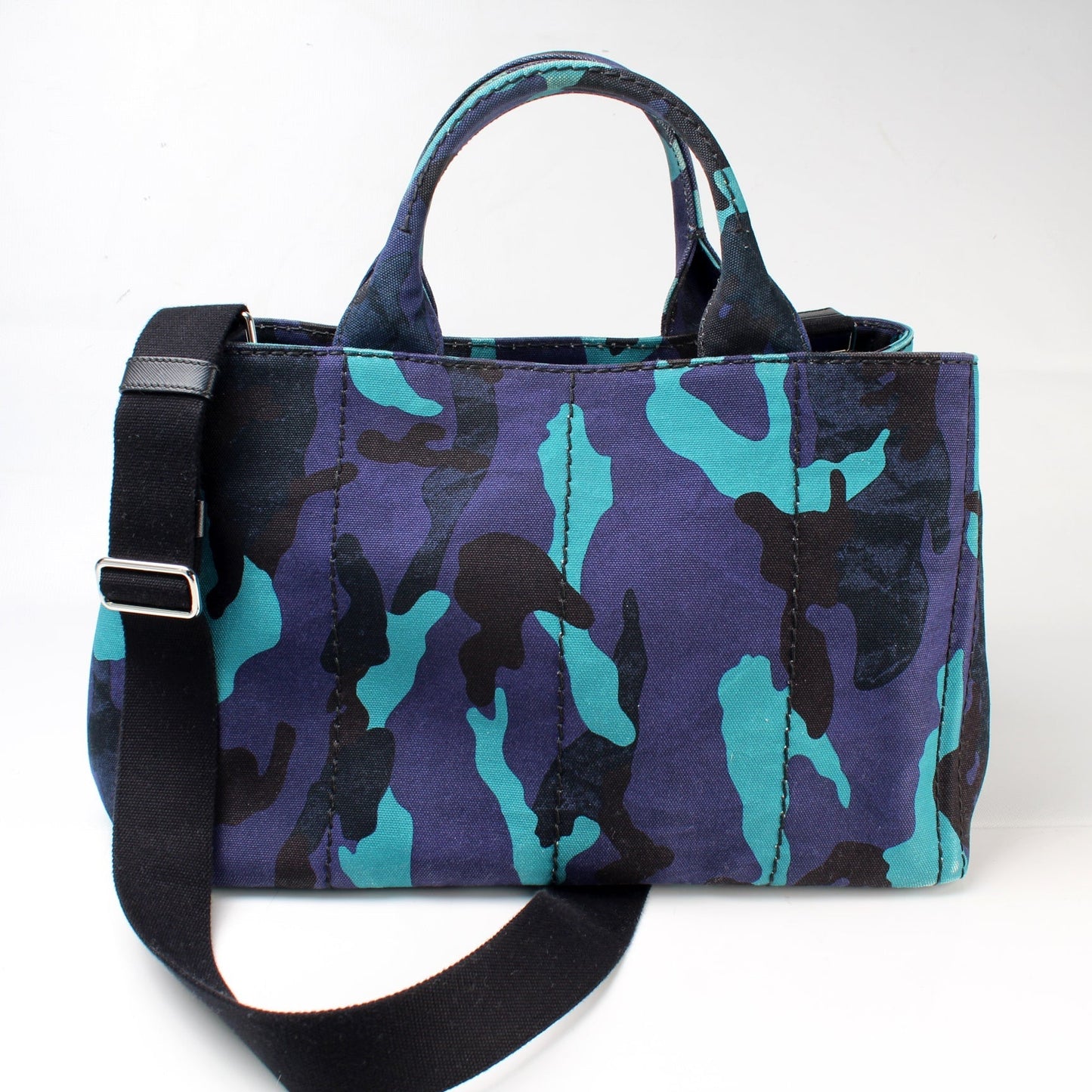 Prada Canapa Canvas Medium Tote Bag