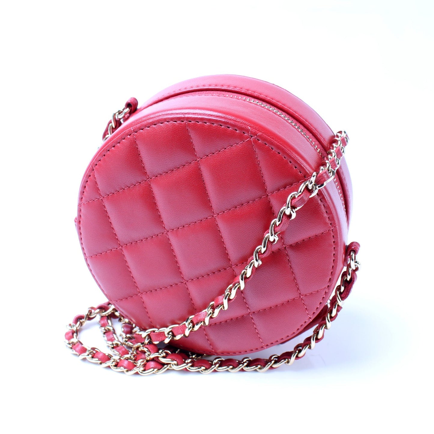 Chanel Classic Round Chain Clutch Bag