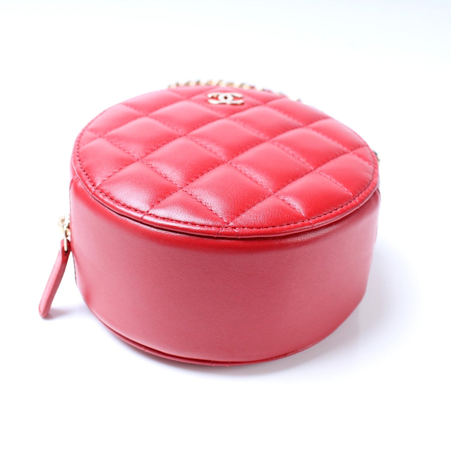 Chanel Classic Round Chain Clutch Bag