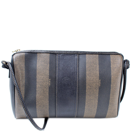 Fendi Pequin Stripe   Crossbody Bag