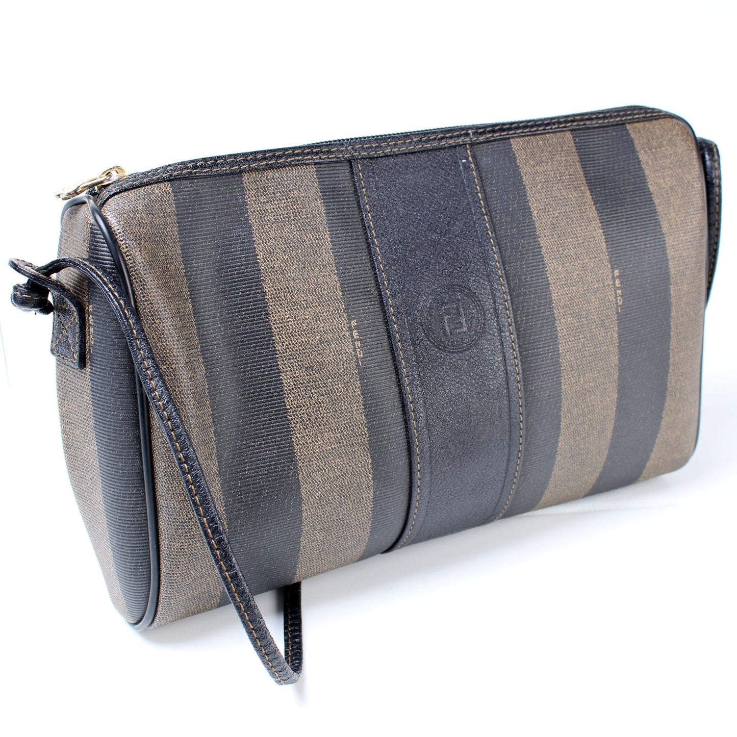 Fendi Pequin Stripe   Crossbody Bag