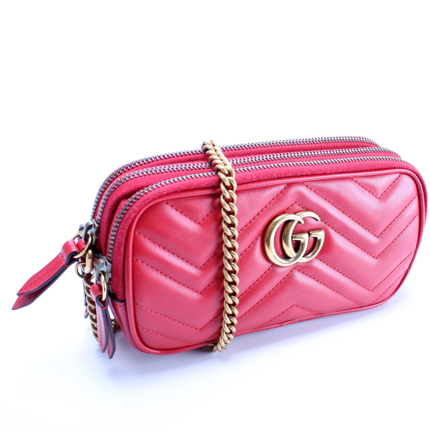 Gucci 546581 Marmont Mini With Chain Bag