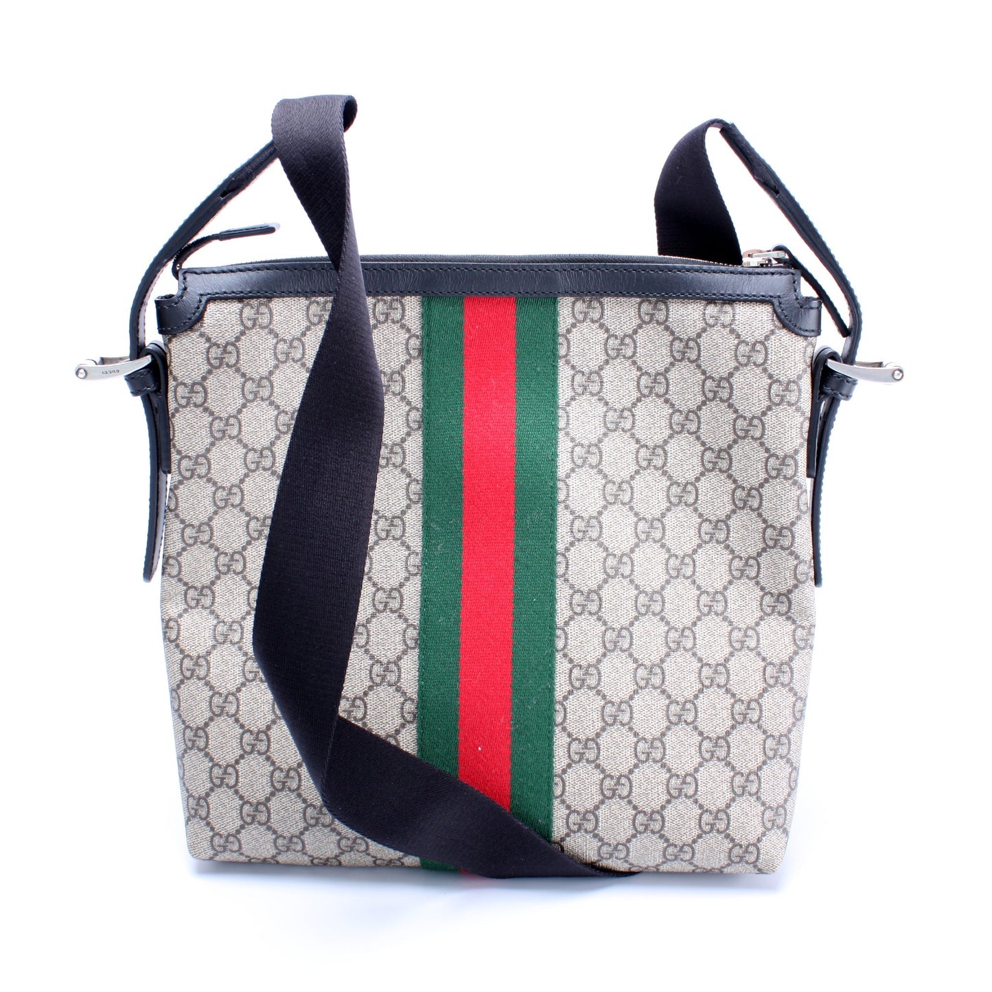 Gucci 387111 GG Supreme Web Messenger Bag