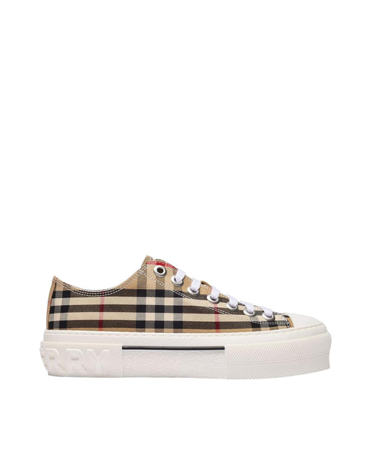 Burberry Arthur Platform LowTop Sneaker Women Brown | Beige