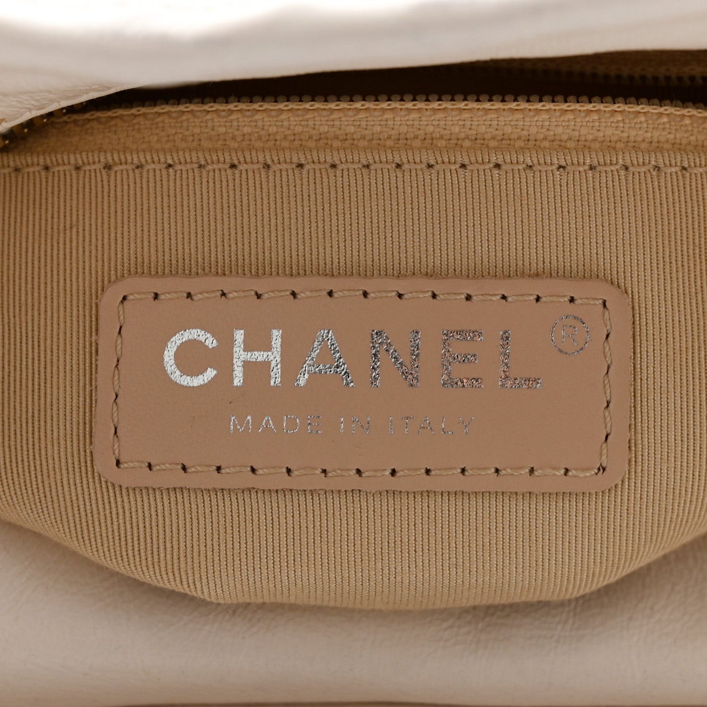 Chanel Rattan Calfskin Small Gabrielle Hobo Beige Ivory
