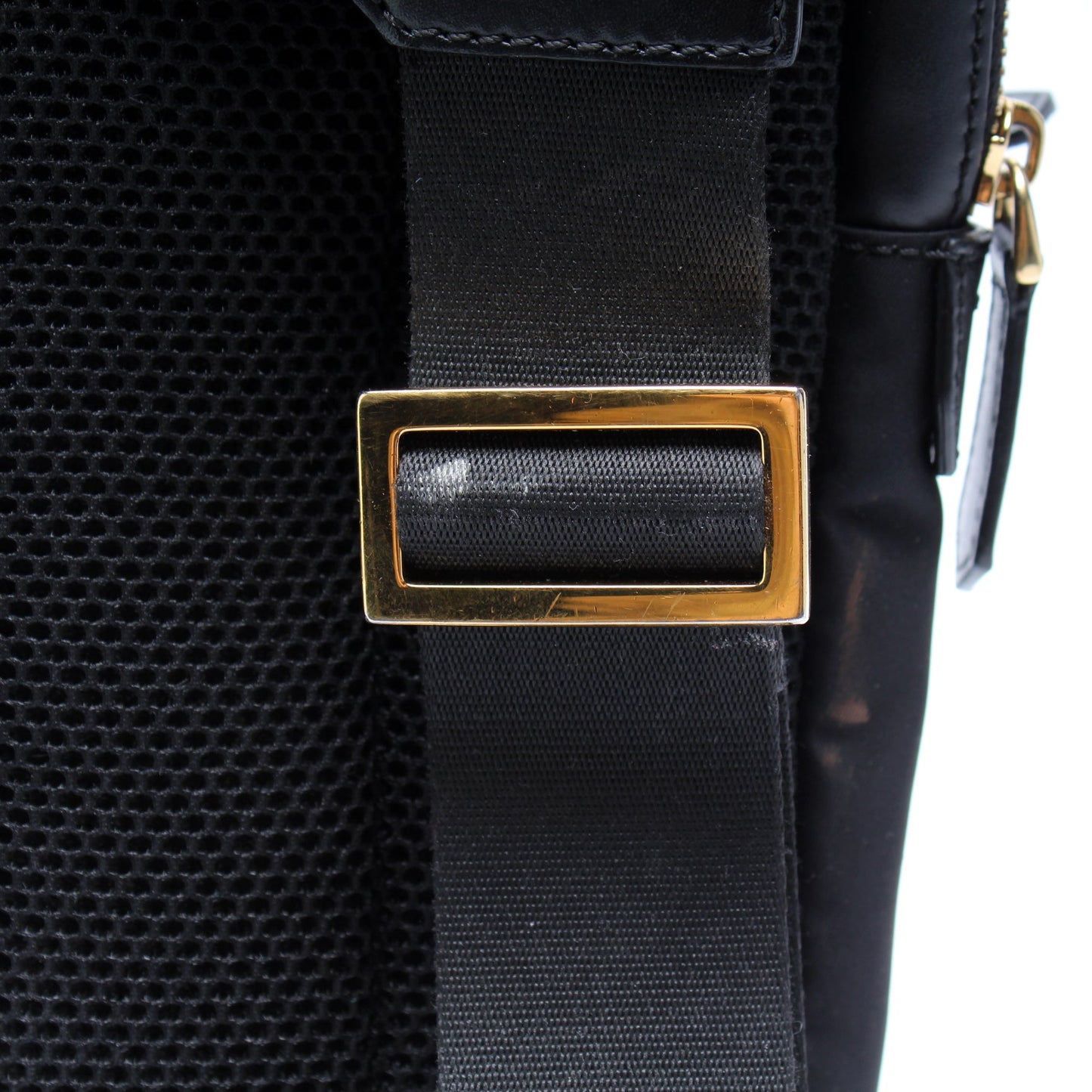 Fendi 7VZ033 Nylon/Leather Monster Bug Eye Sling Bag