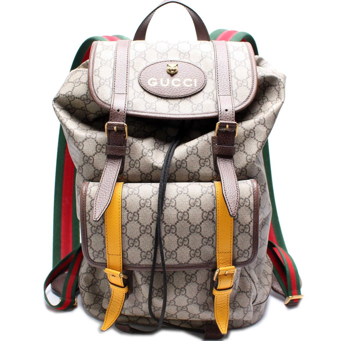 Gucci 473869 GG Soft Supreme Neo   Drawstring Backpack Bag