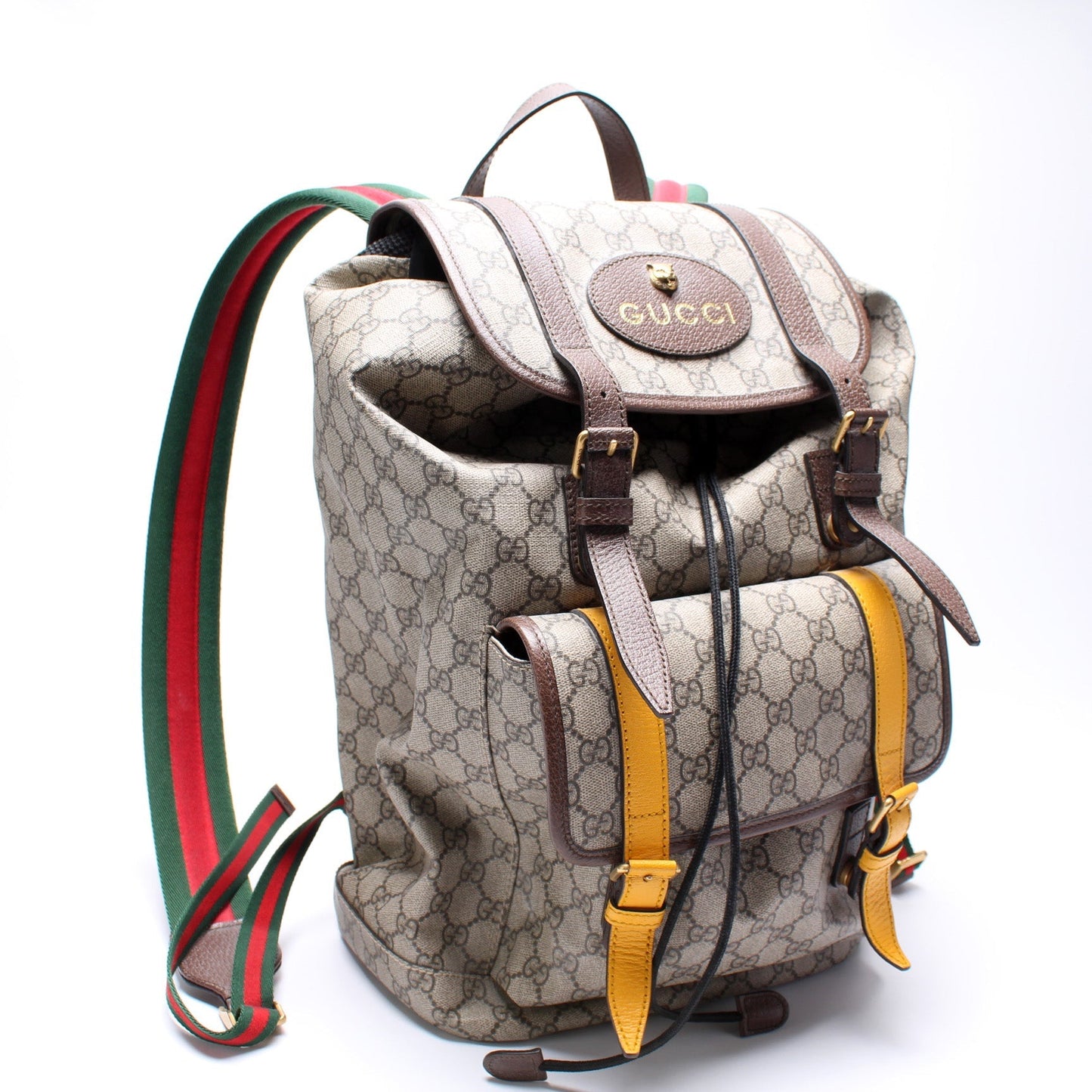 Gucci 473869 GG Soft Supreme Neo   Drawstring Backpack Bag