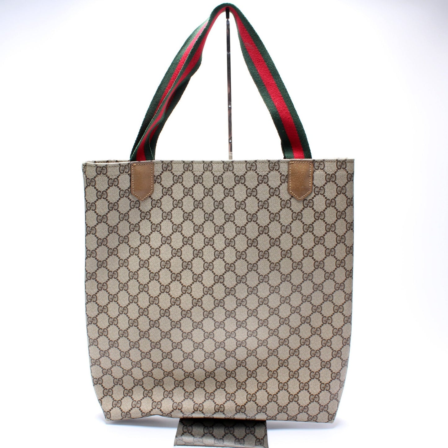 Gucci GG Supreme Vertical Front Pocket Tote   Bag