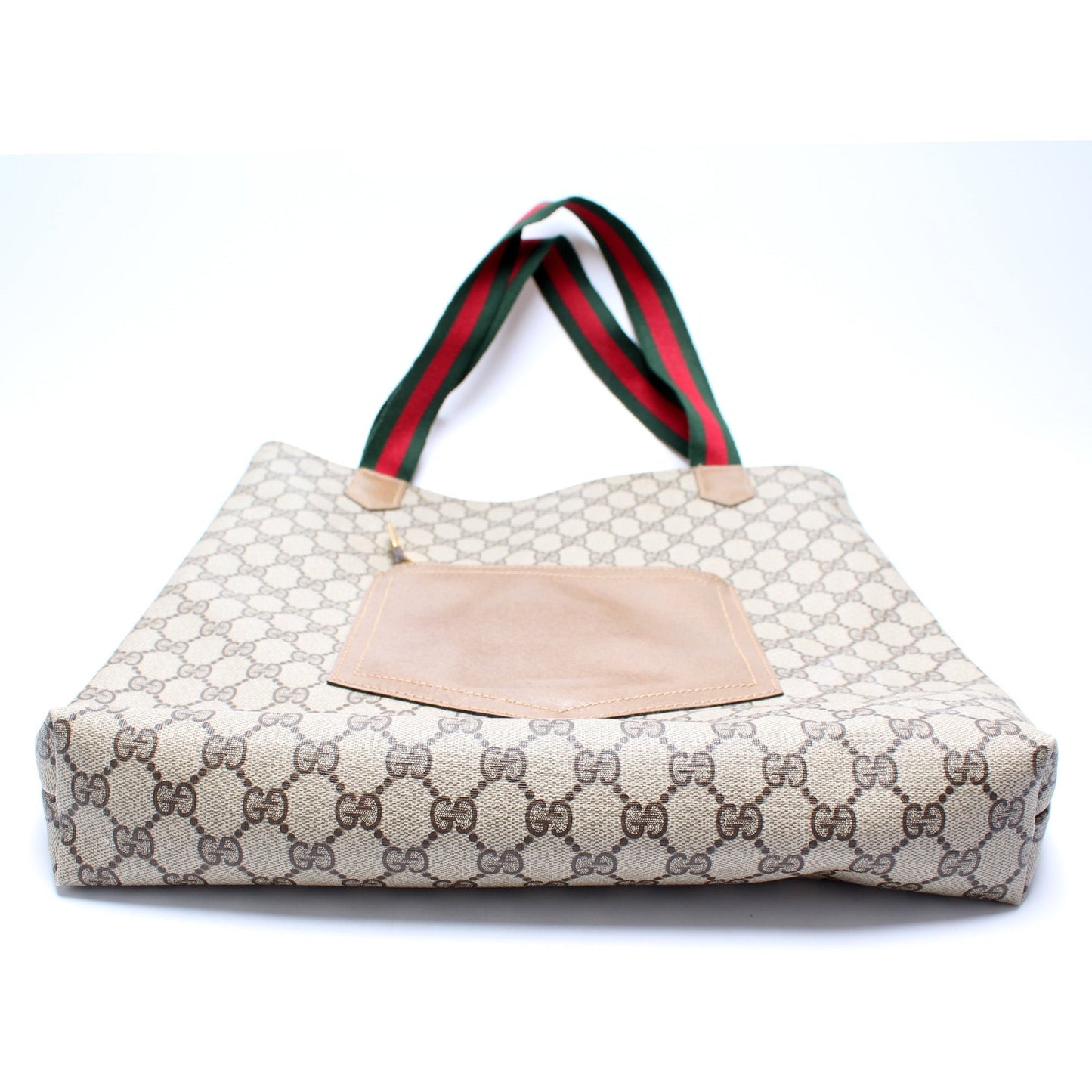 Gucci GG Supreme Vertical Front Pocket Tote   Bag