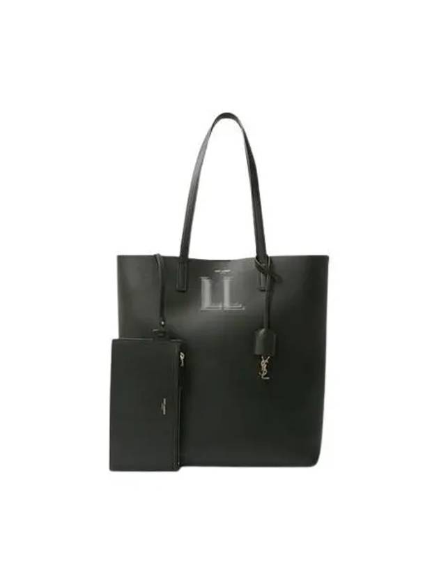 Luxury Saint Laurent Trending 2025 North South Shopping Tote Bag Black