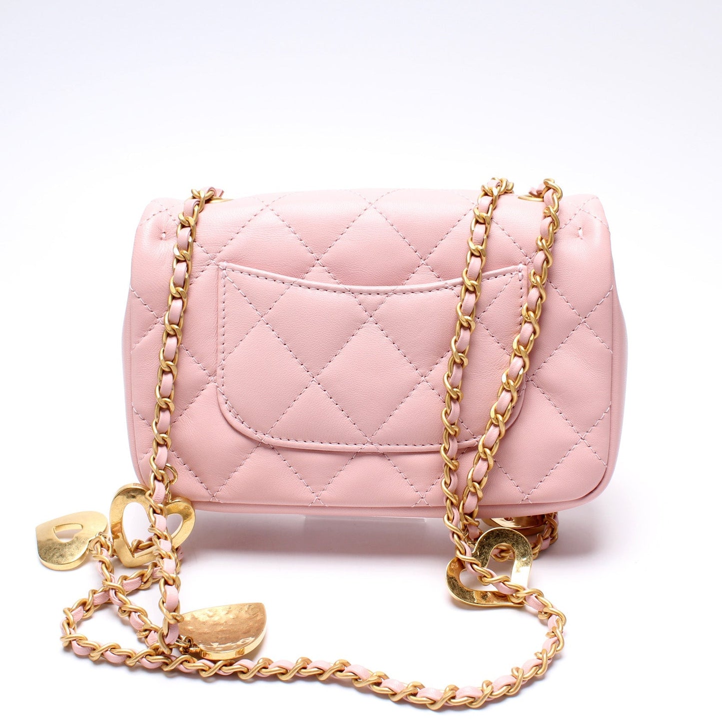 Chanel Mini Flap Heart Lambskin 32+ Bag