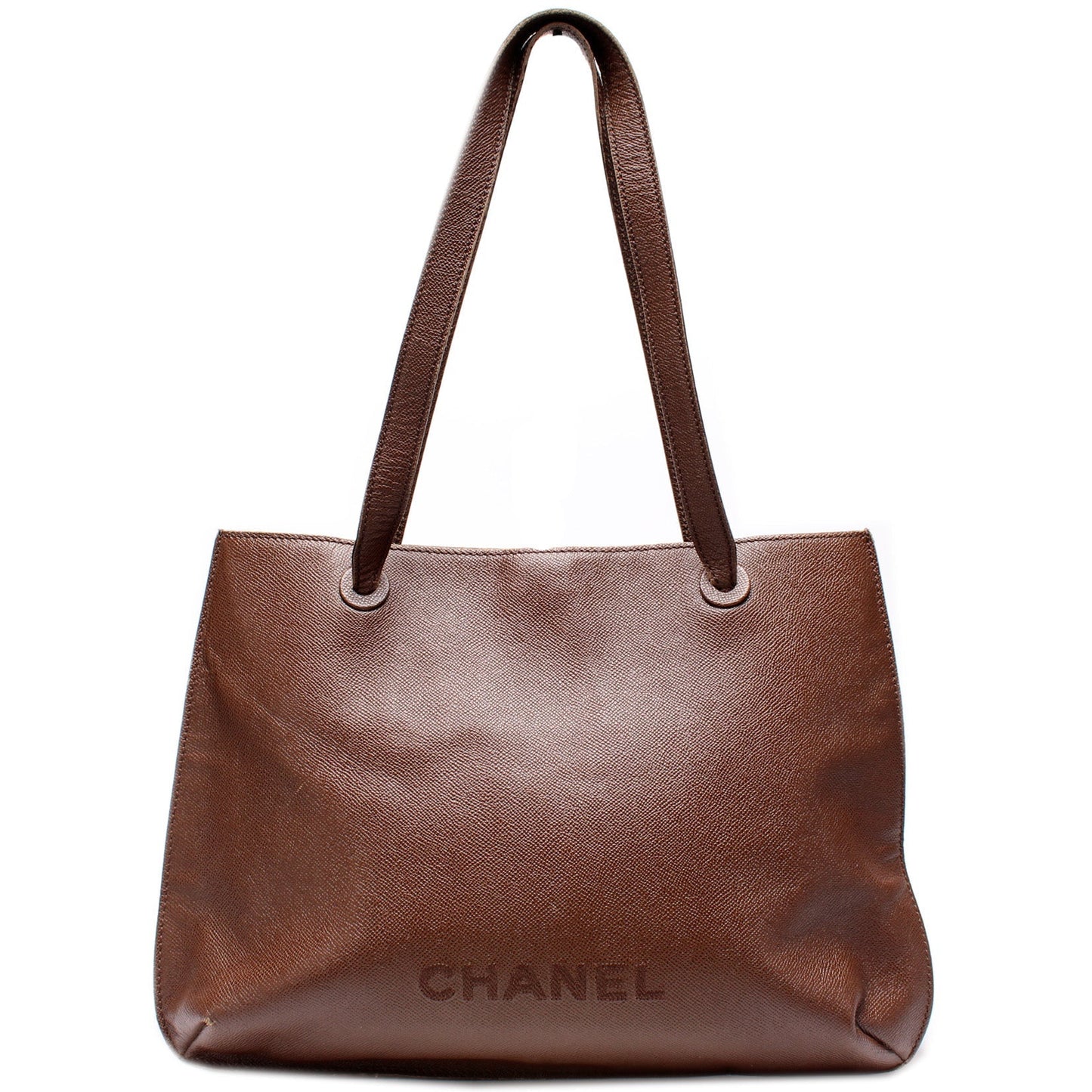 Chanel Logo Flat Shoulder   Bag