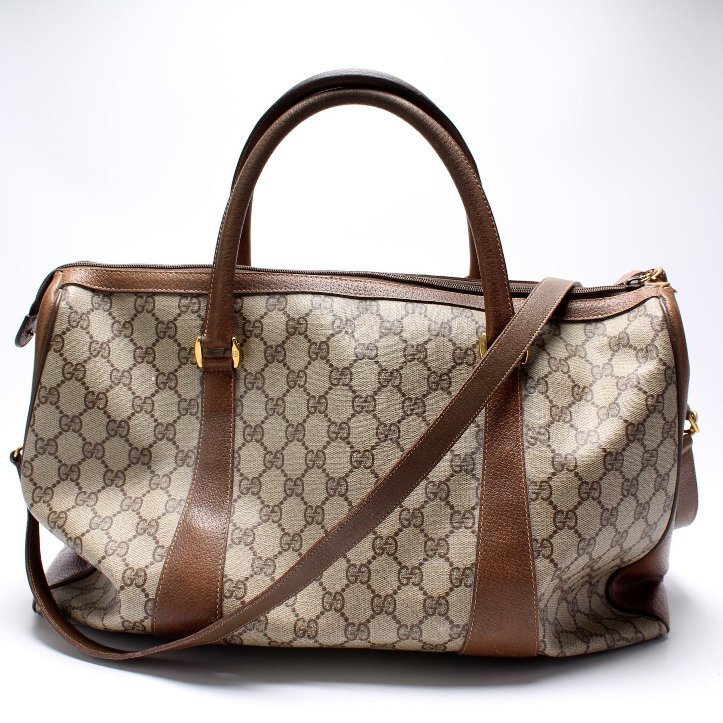 Gucci 111.02.073 GG Supreme Duffle With Strap   Bag