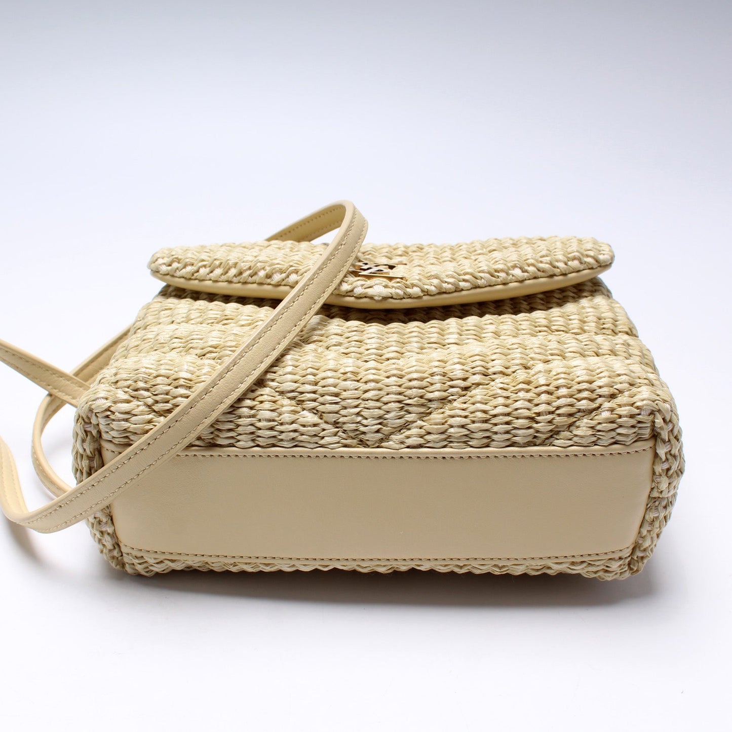 Saint Laurent Loulou Satchel Toy Crossbody Raffia 467072 Bag