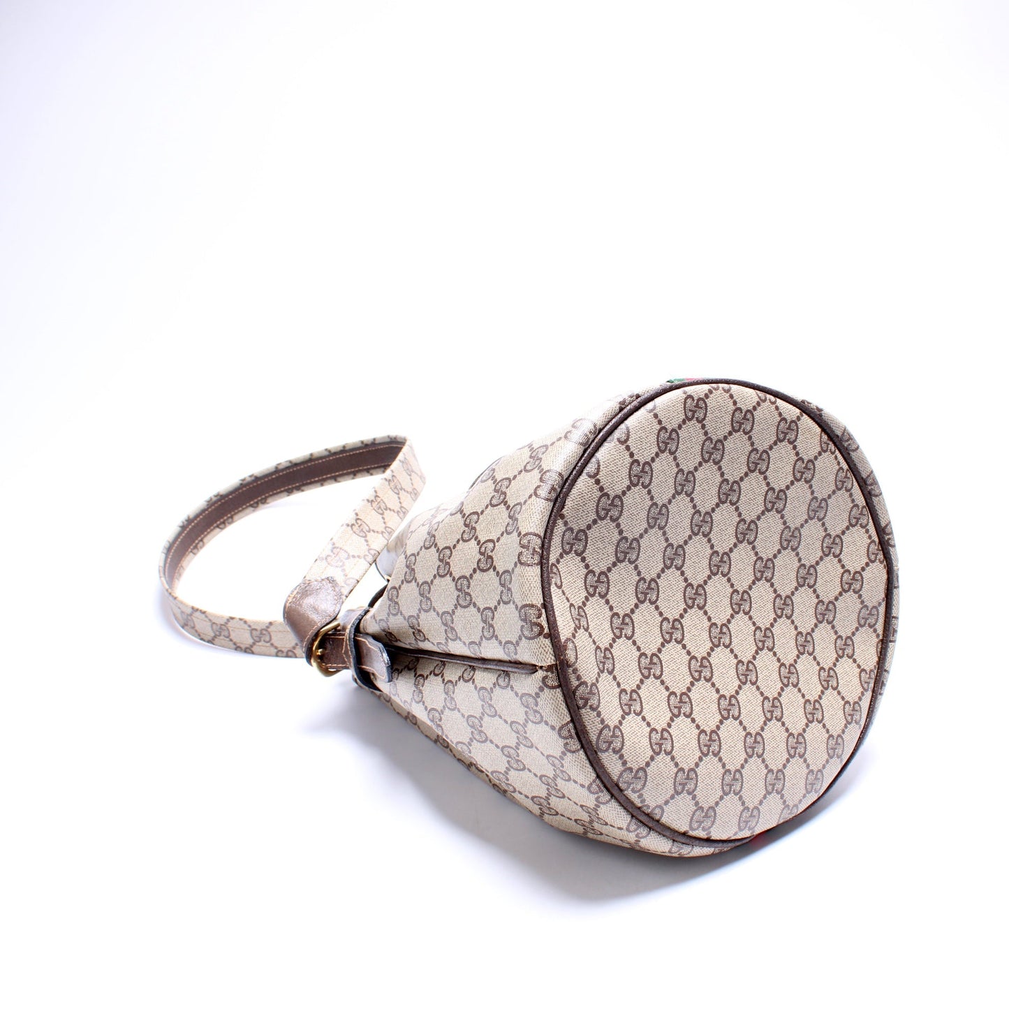Gucci GG Supreme Web Large Bucket   Bag