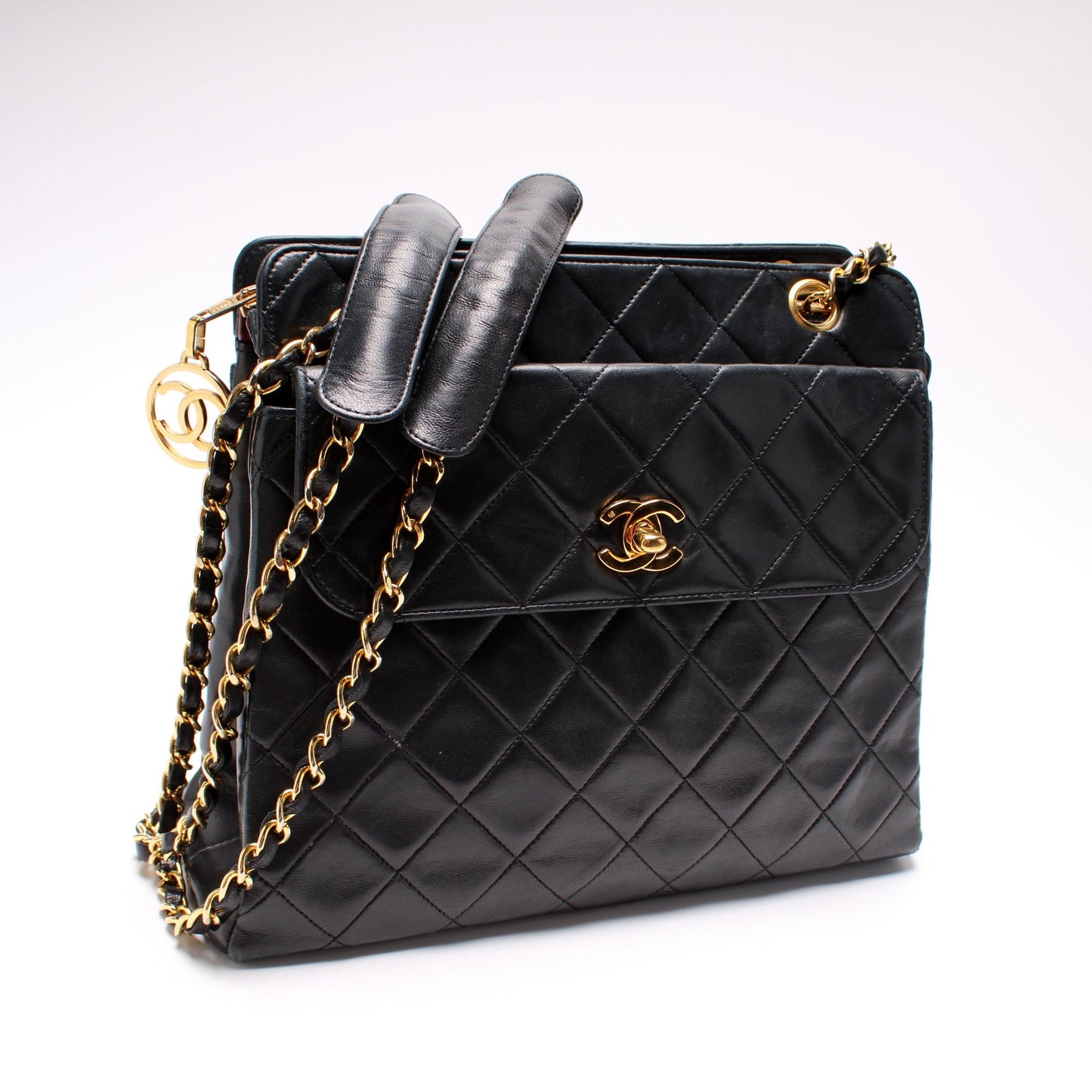 Chanel CC Front Pocket Shoulder Lambskin   1M Bag
