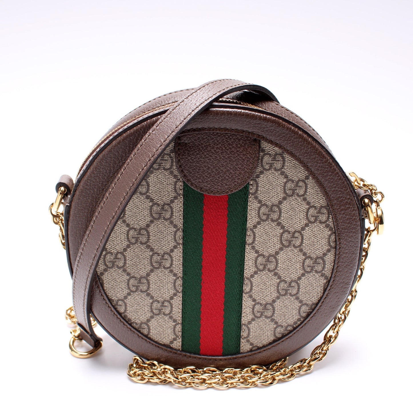 Gucci 550618 Ophidia GG Supreme Round Small Crossbody Bag