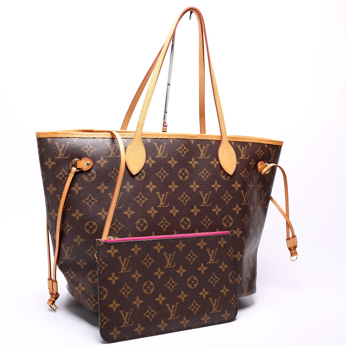 Louis Vuitton Neverfull W/Wallet MM Monogram