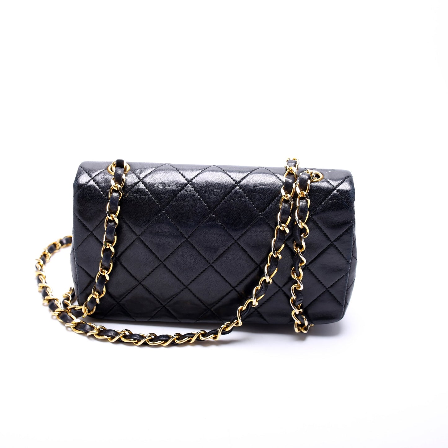 Chanel CC Full Flap Mini Quilted Lambskin   Bag