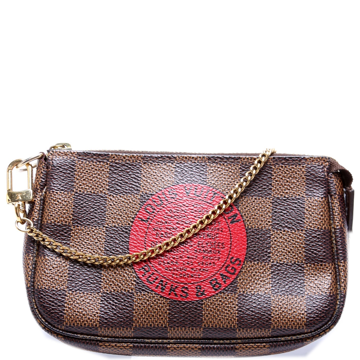 Louis Vuitton Pochette Accessories Mini Damier Ebene T&B