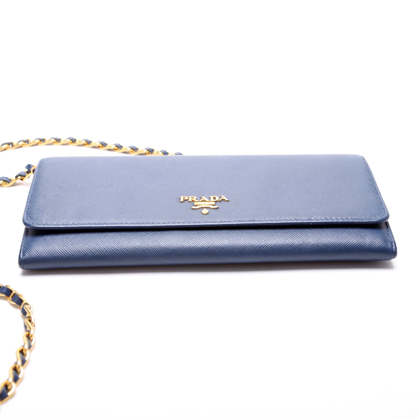 Prada Saffiano Oro WOC Bag
