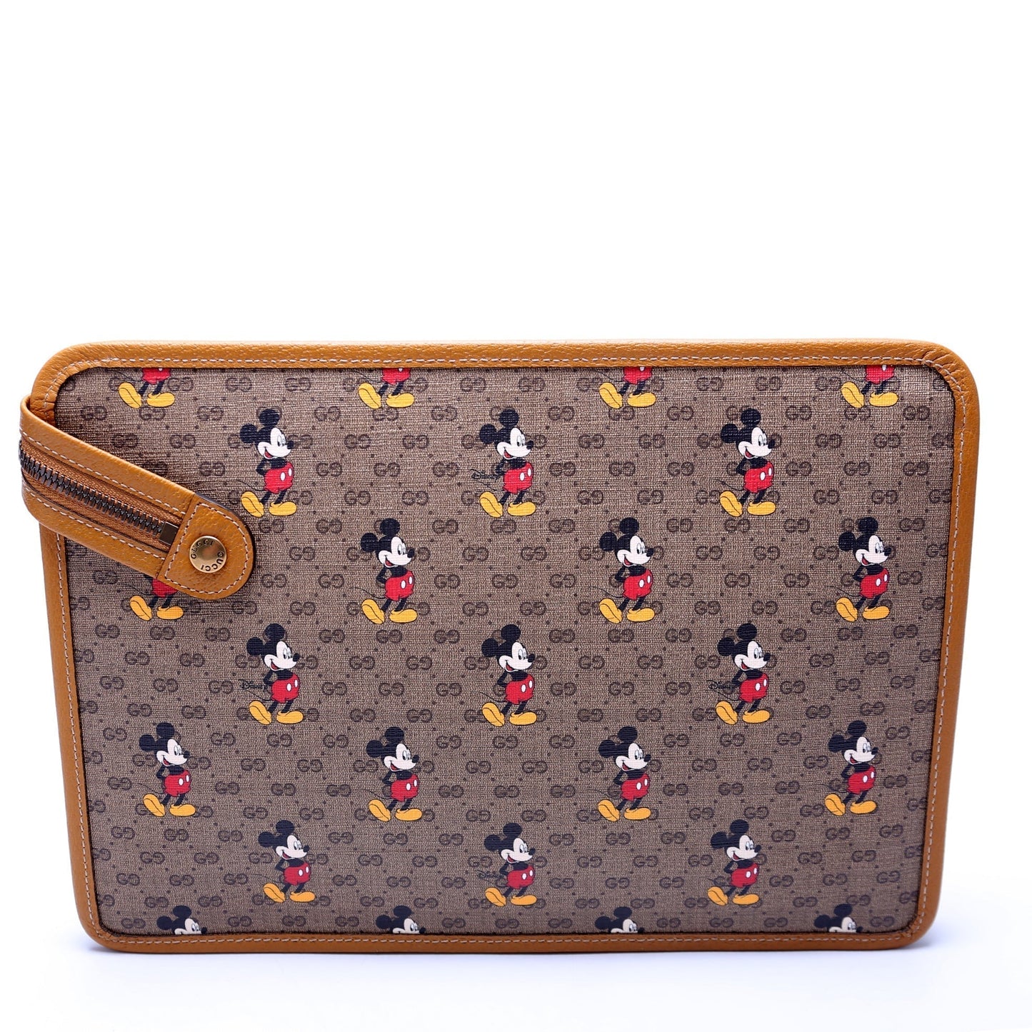Gucci X Disney GG Supreme Mickey Mo  Zip Pouch