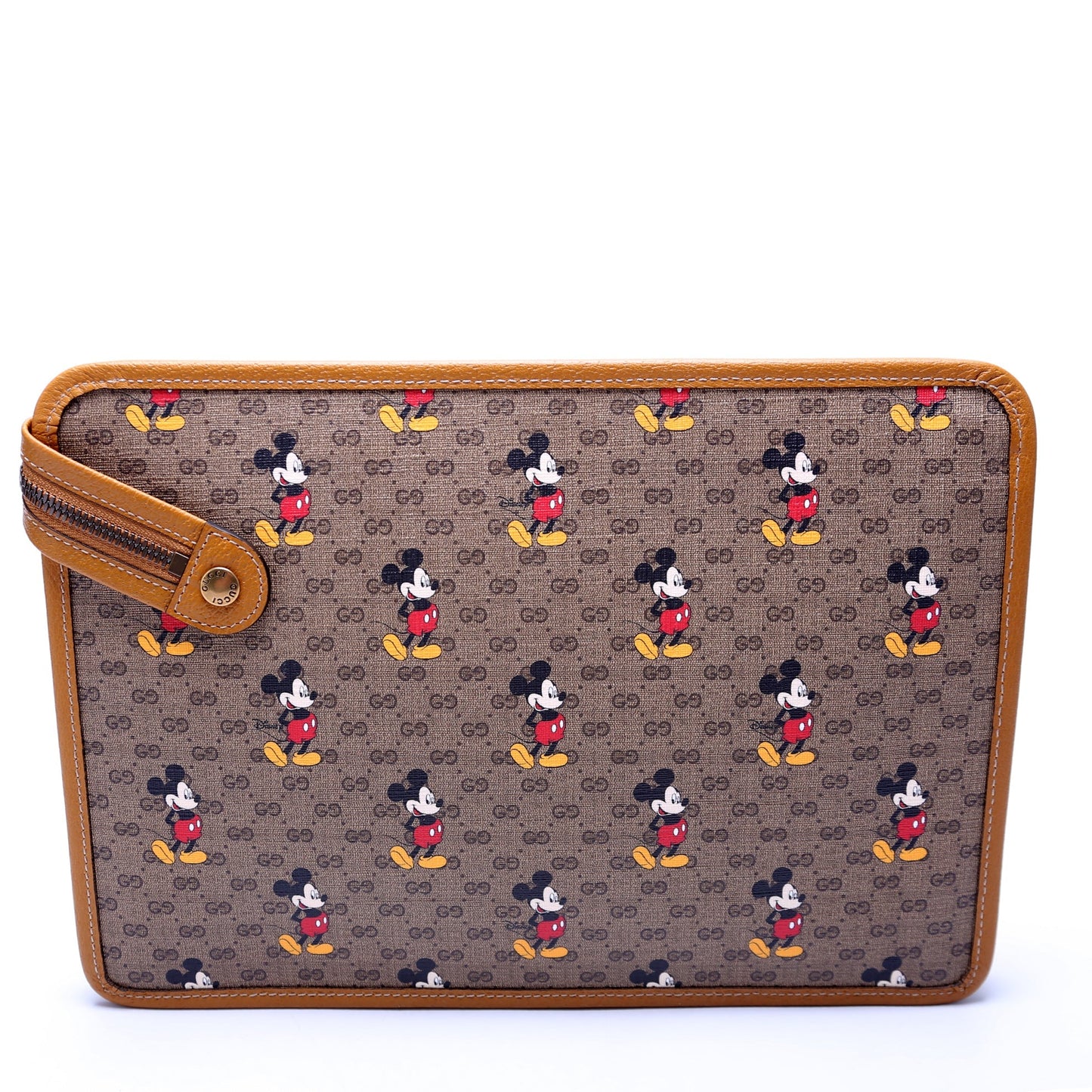 Gucci X Disney GG Supreme Mickey Mo  Zip Pouch