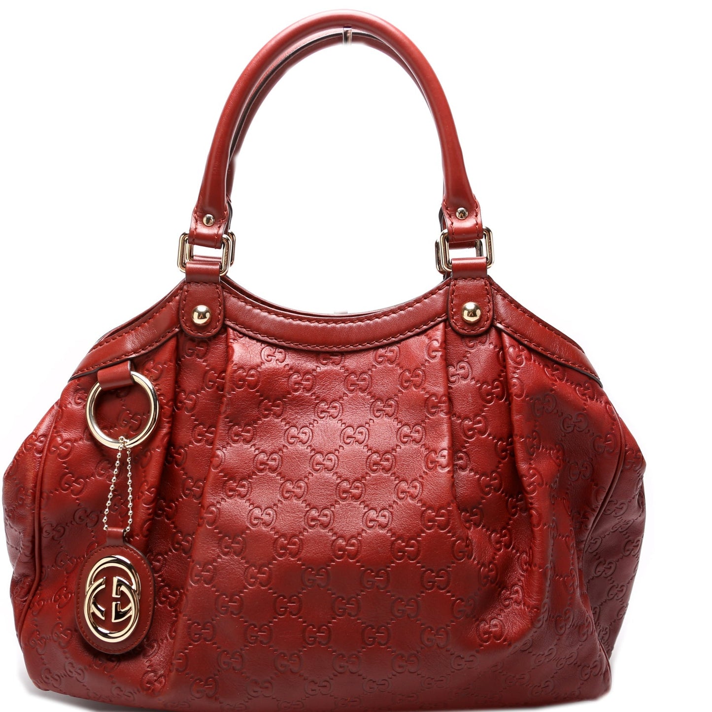 Gucci 211944 Sukey GG Leather Medium Bag