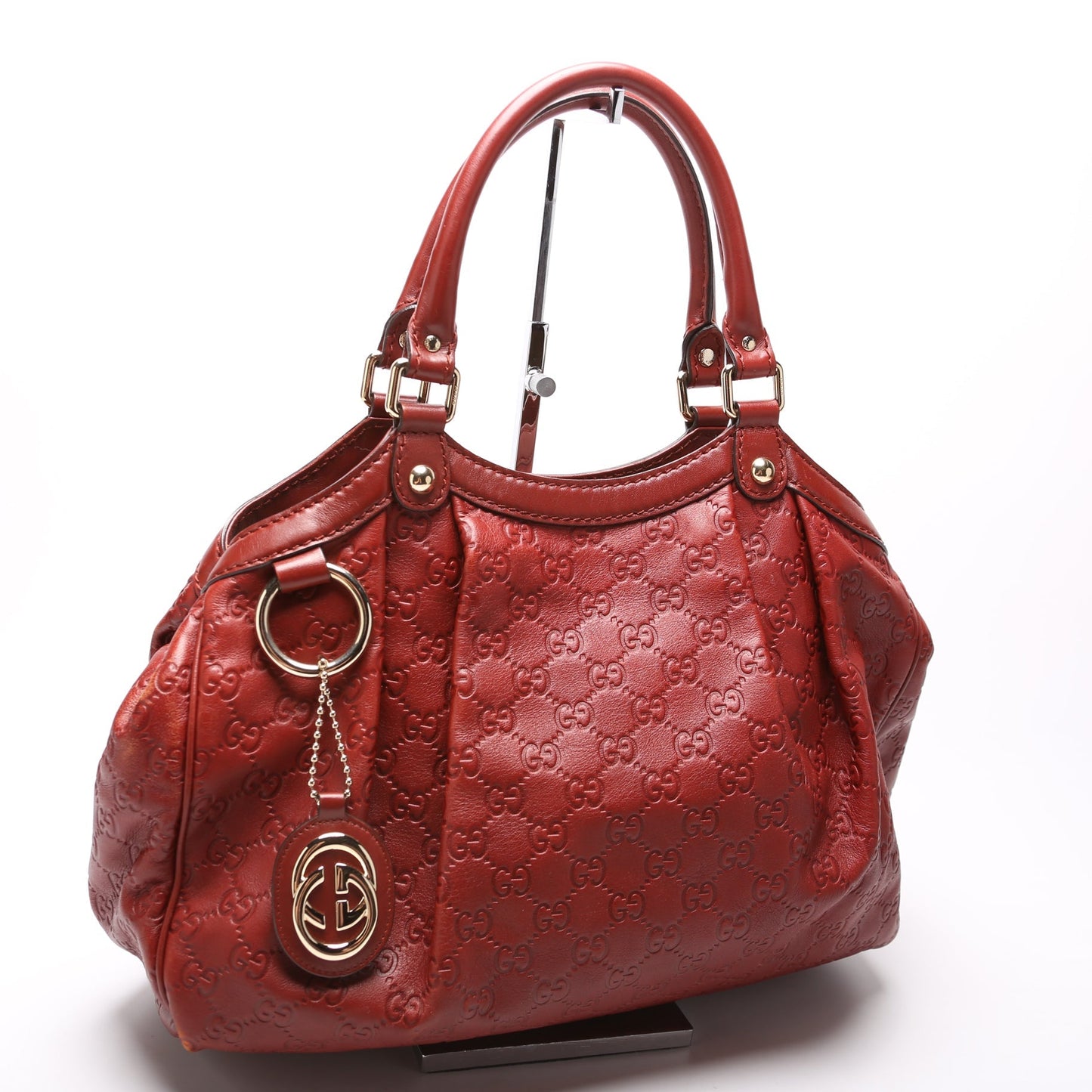 Gucci 211944 Sukey GG Leather Medium Bag
