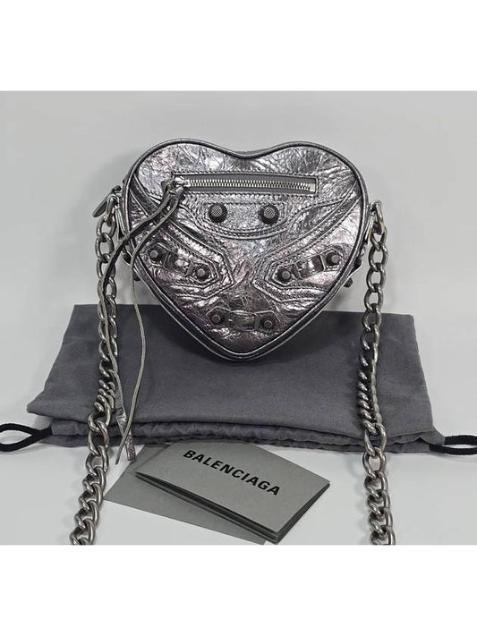 Luxury Balenciaga Trending 2025 Lecagol heart chain shoulder bag