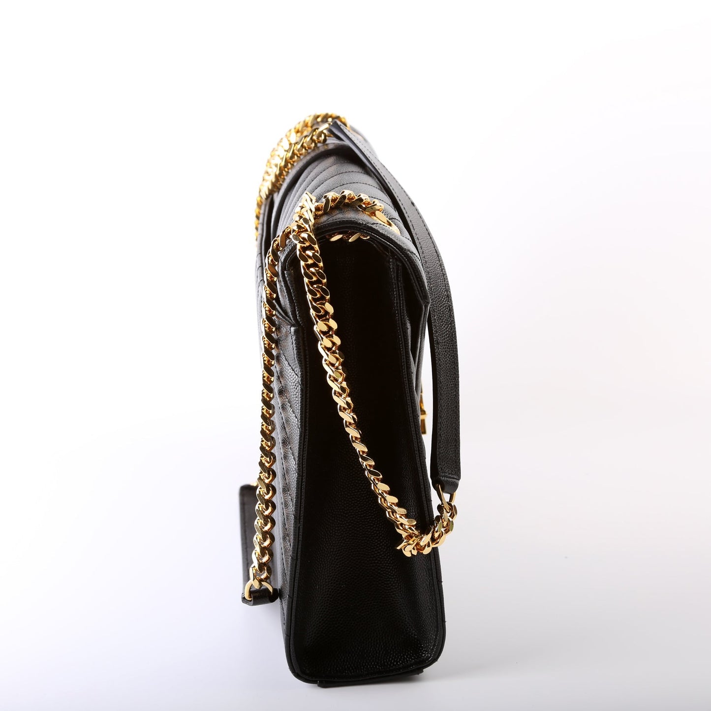 Saint Laurent 396910 Envelope Chevron Large Bag