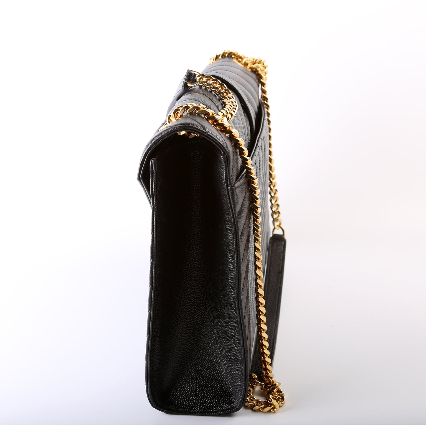 Saint Laurent 396910 Envelope Chevron Large Bag