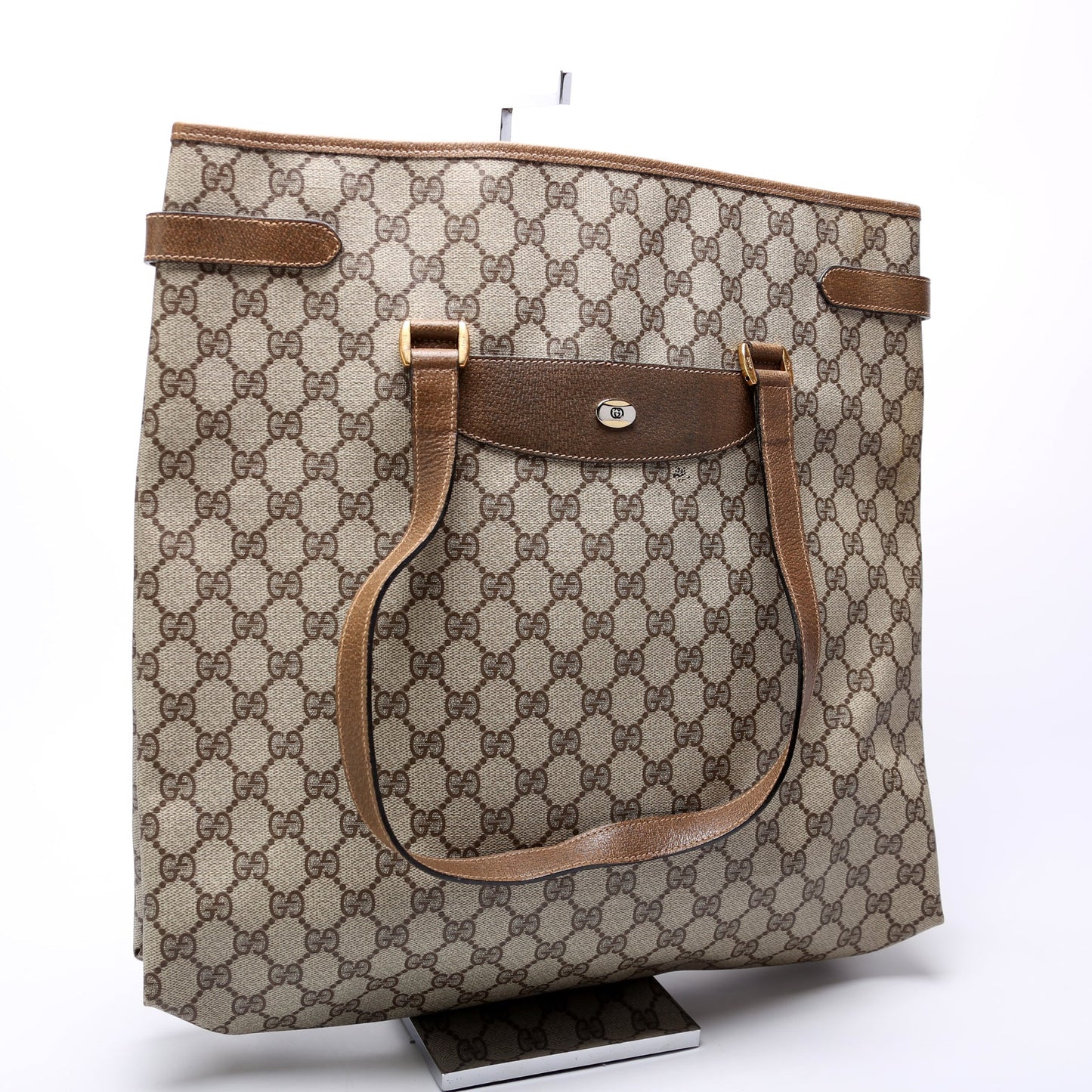 Gucci 39.02.061 GG Supreme Vertical Tote   Bag