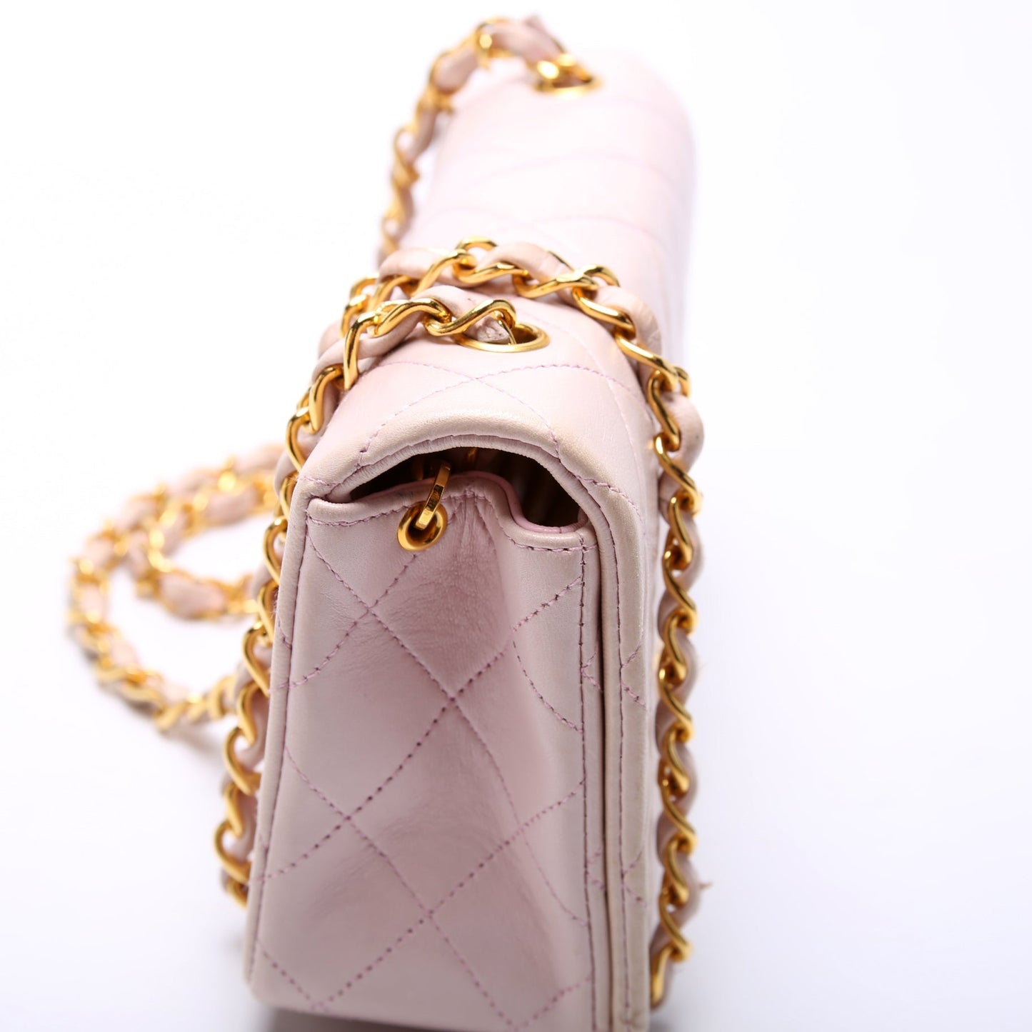 Chanel CC Full Flap Mini Quilted Lambskin   Bag