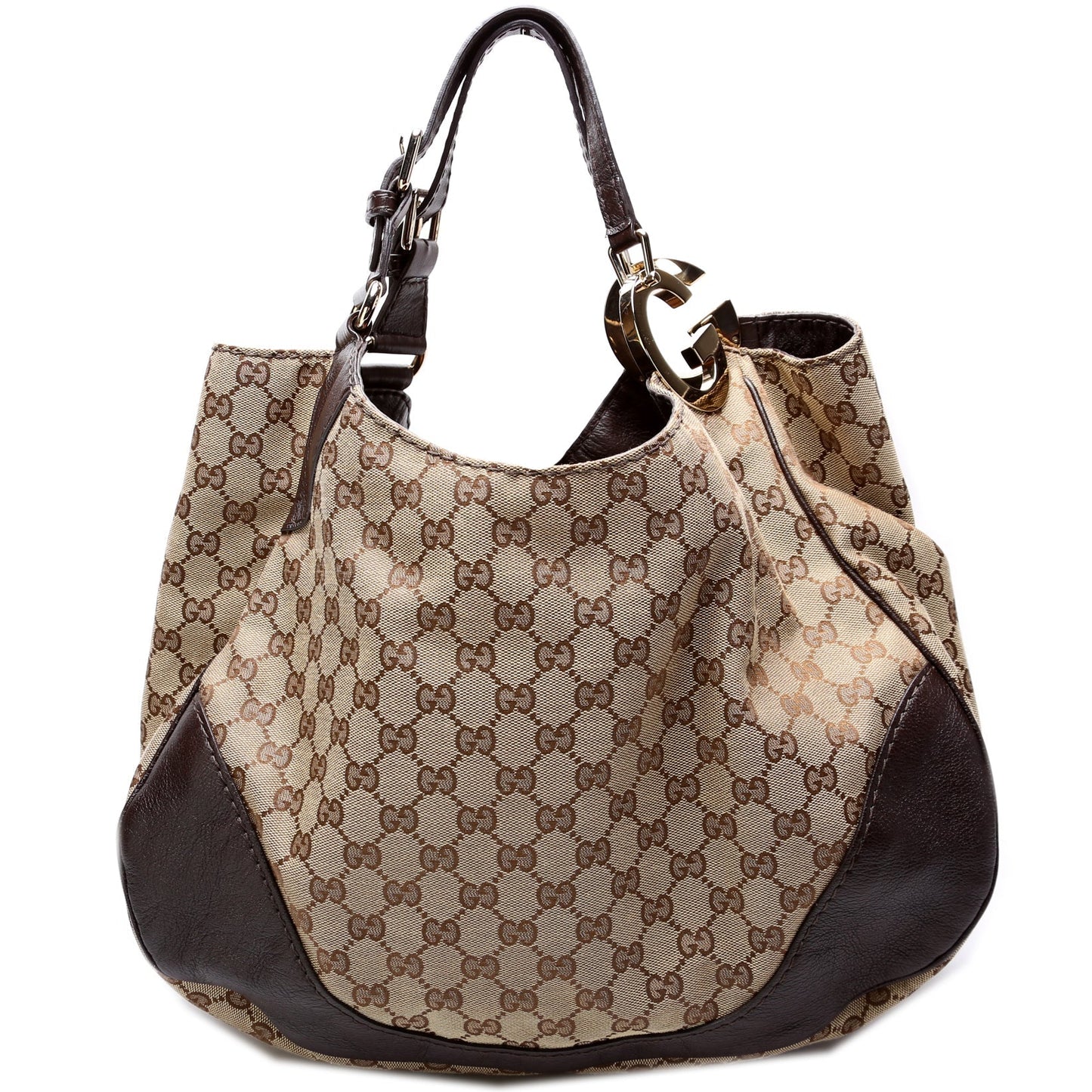 Gucci 203504 Charlotte GG Canvas Hobo Bag