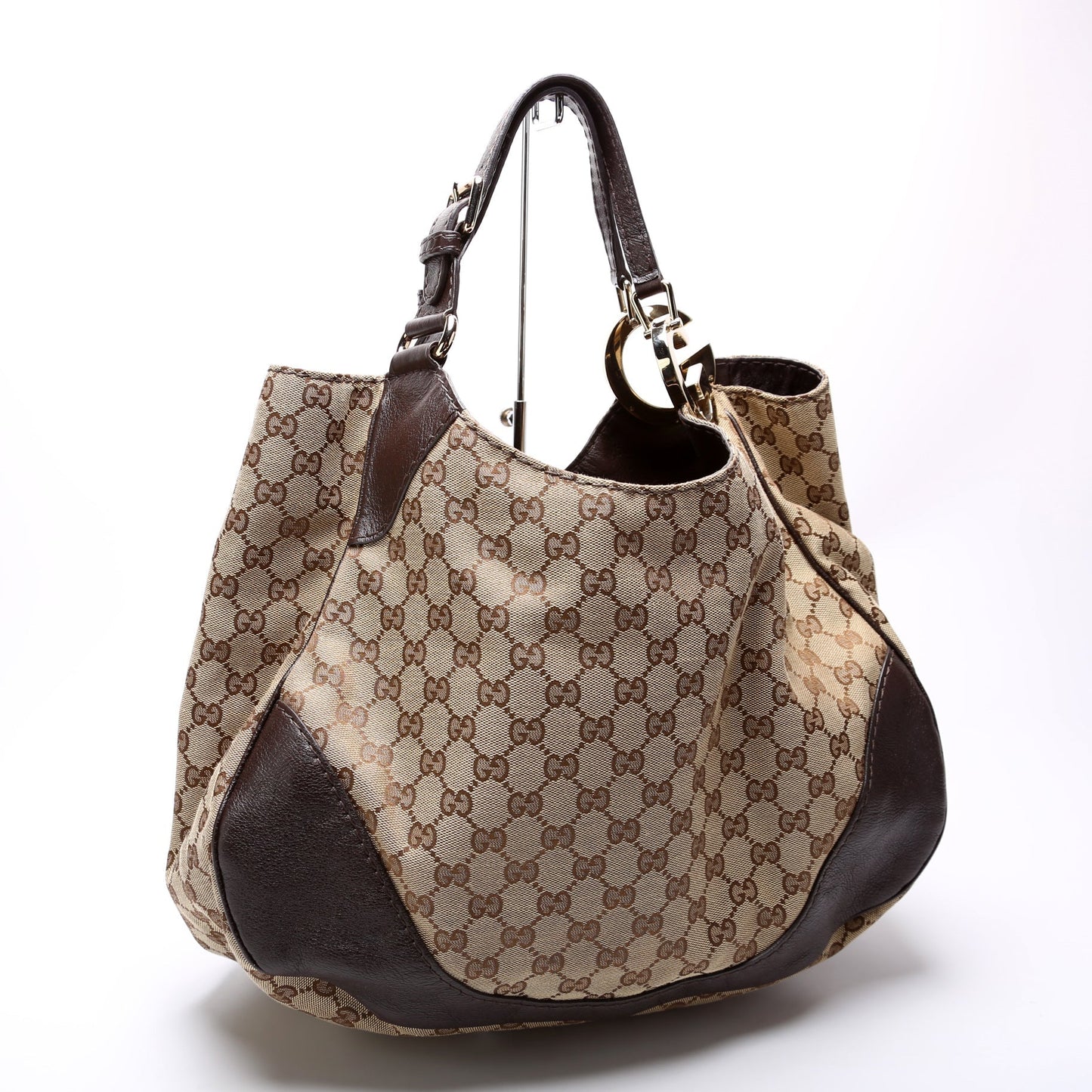 Gucci 203504 Charlotte GG Canvas Hobo Bag
