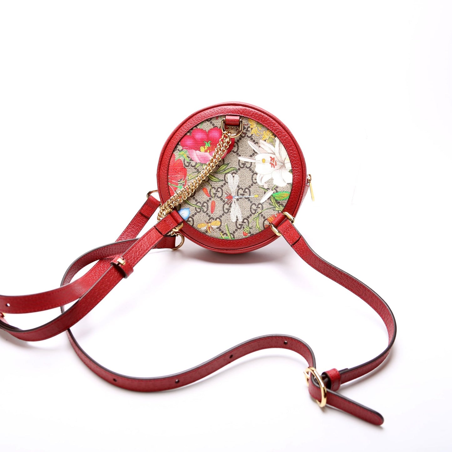 Gucci  Ophidia Web Mini Flora Round Backpack