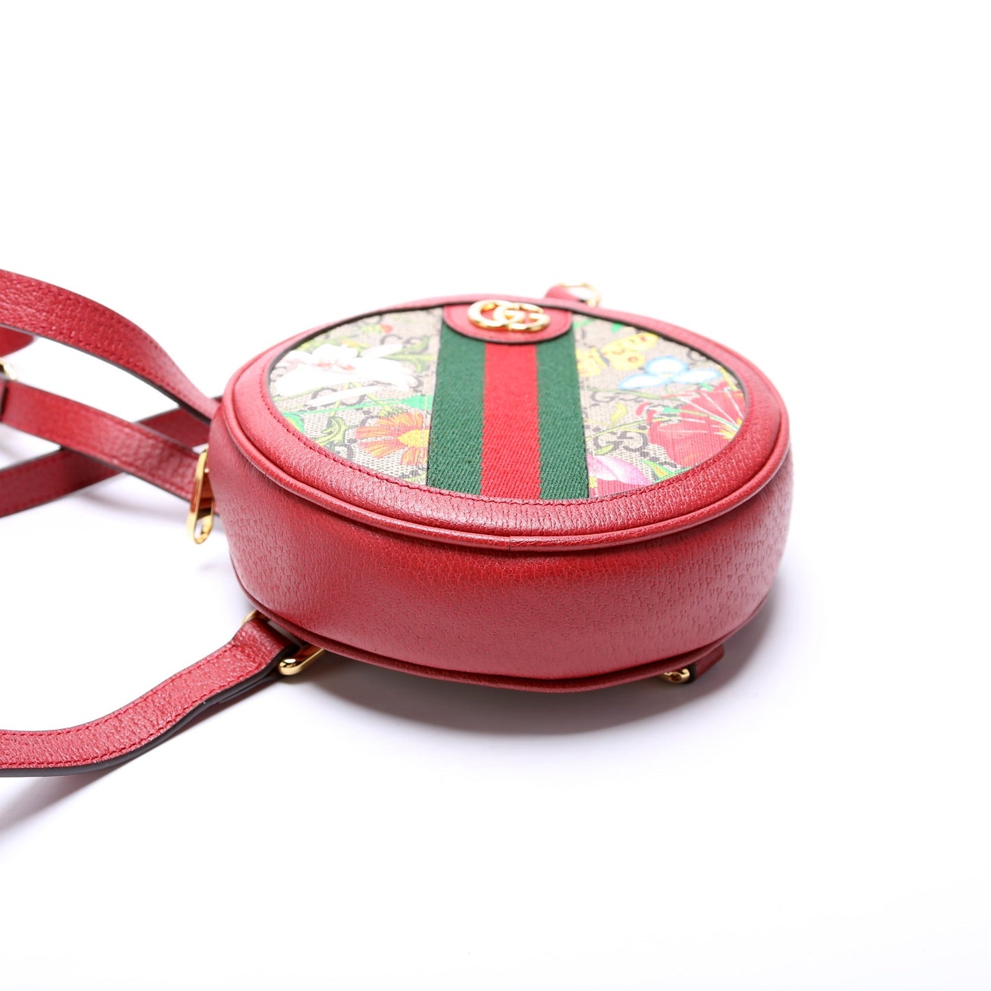 Gucci  Ophidia Web Mini Flora Round Backpack