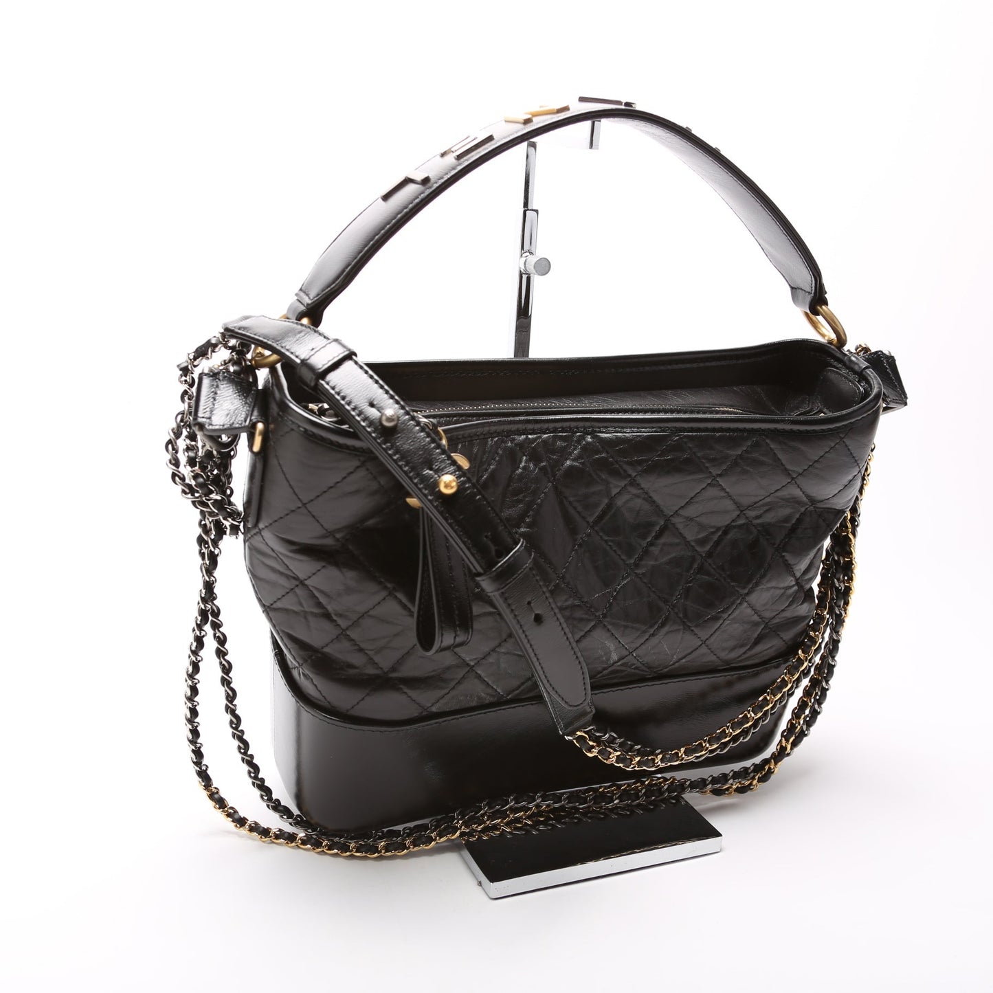 Chanel Gabrielle Hobo with Bicolor Logo Strap Bag