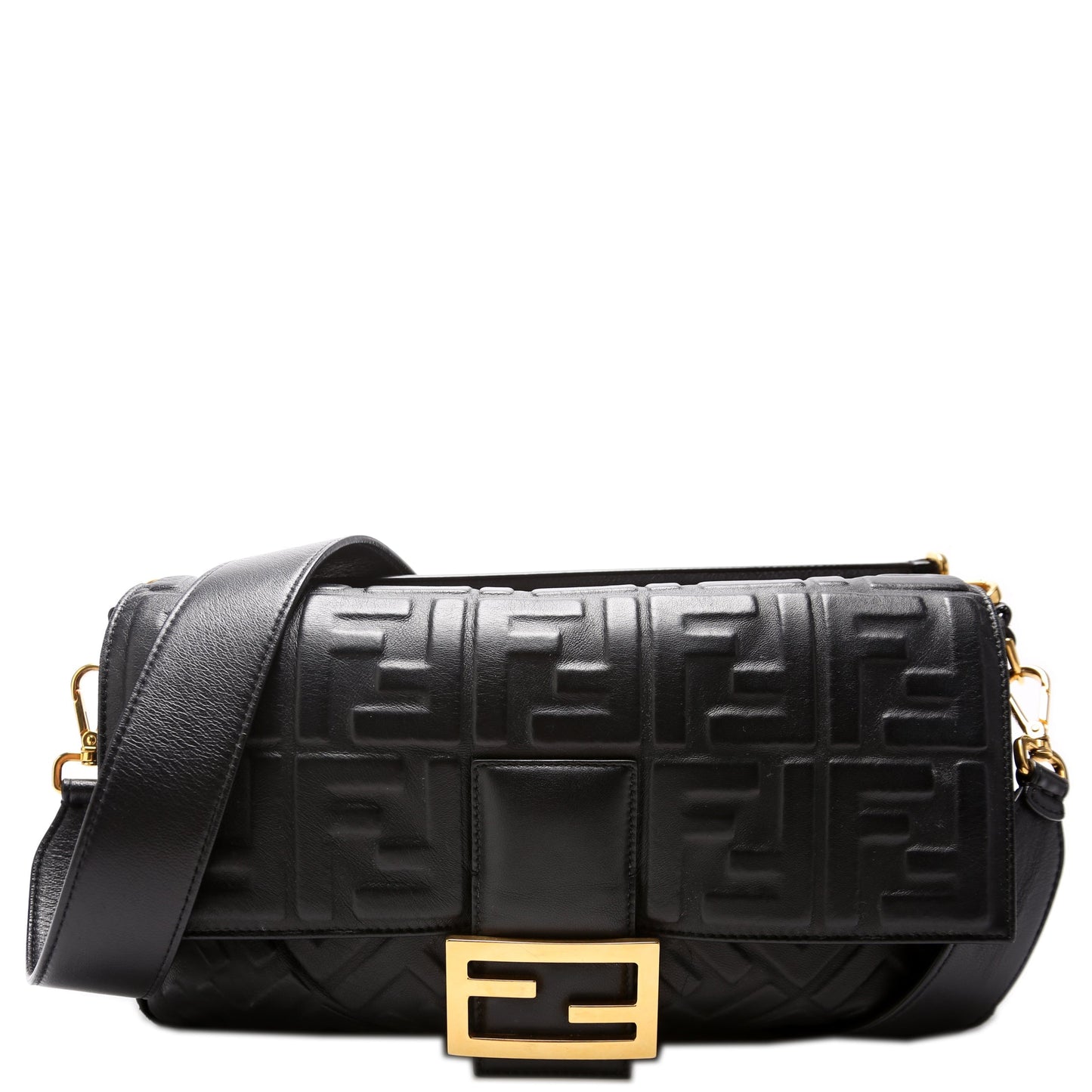 Fendi 8BR771 FF Nappa Embosseduette Large Bag