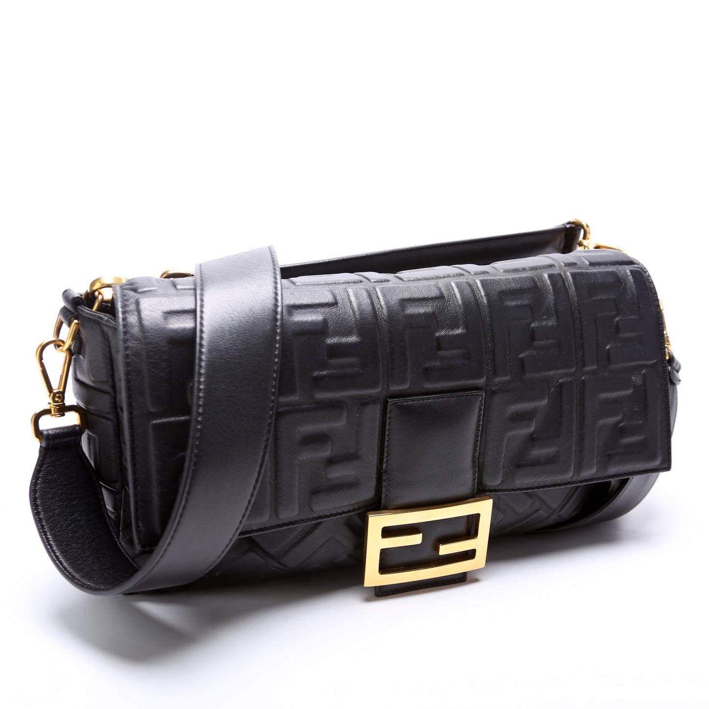 Fendi 8BR771 FF Nappa Embosseduette Large Bag
