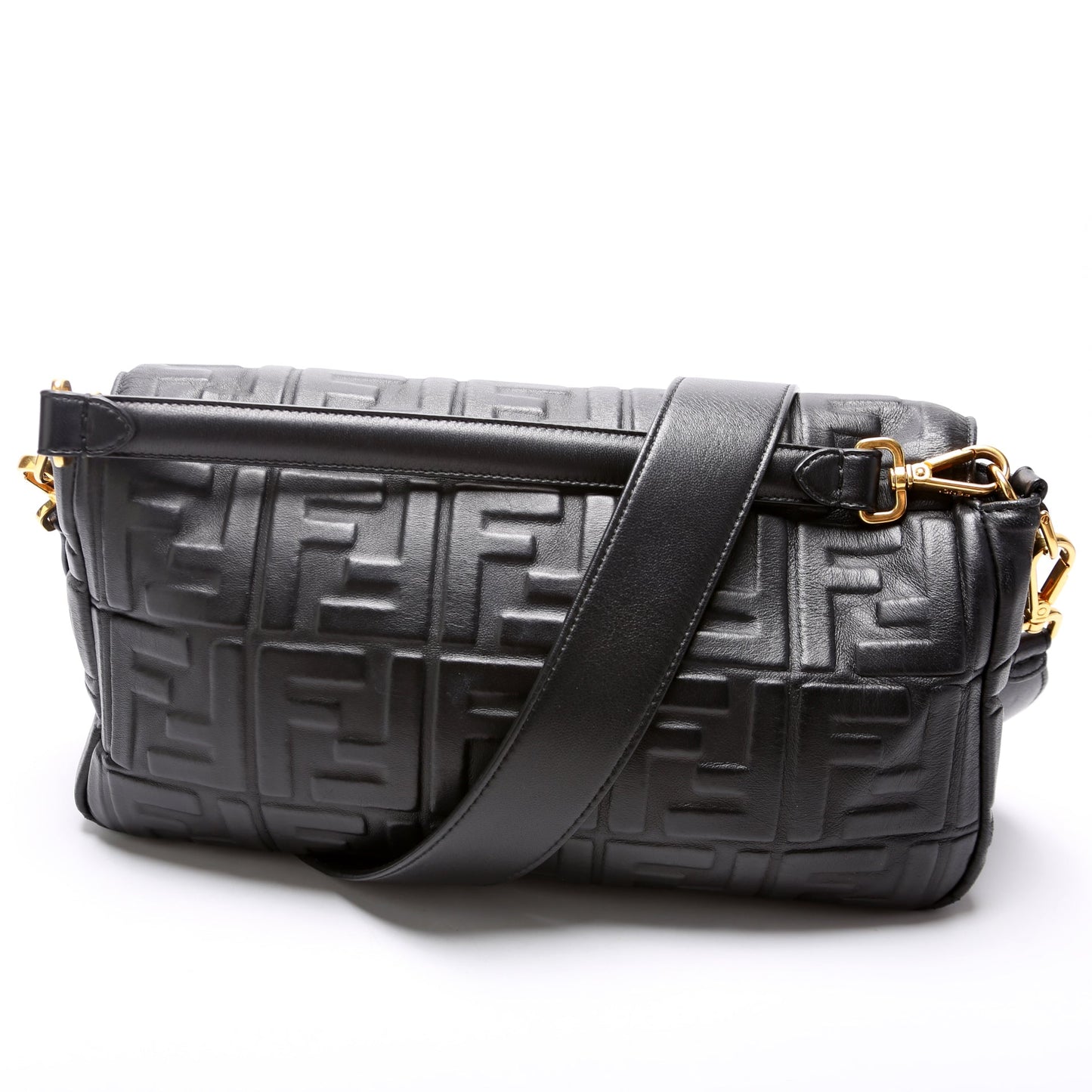 Fendi 8BR771 FF Nappa Embosseduette Large Bag