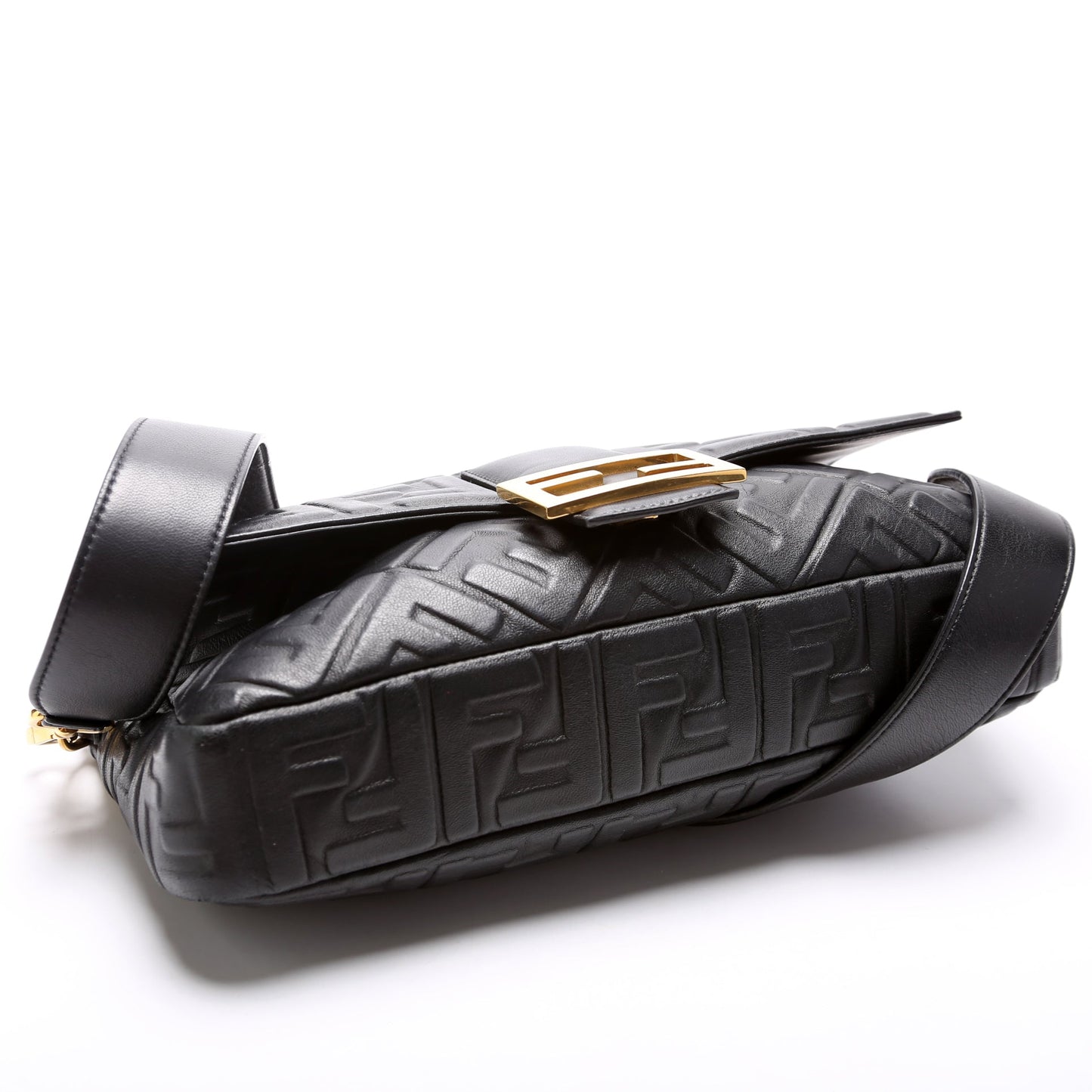 Fendi 8BR771 FF Nappa Embosseduette Large Bag