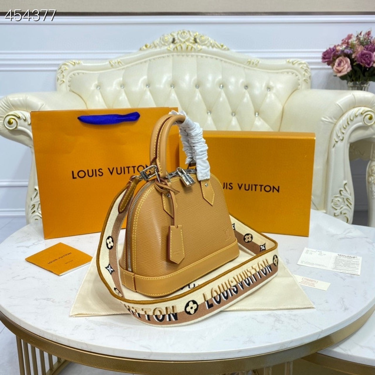 Top Quality Alma BB Sunflower Yellow For Women, Womens Handbags, Shoulder And Crossbody Bags 9.3in/23.5cm Top Quality M59358