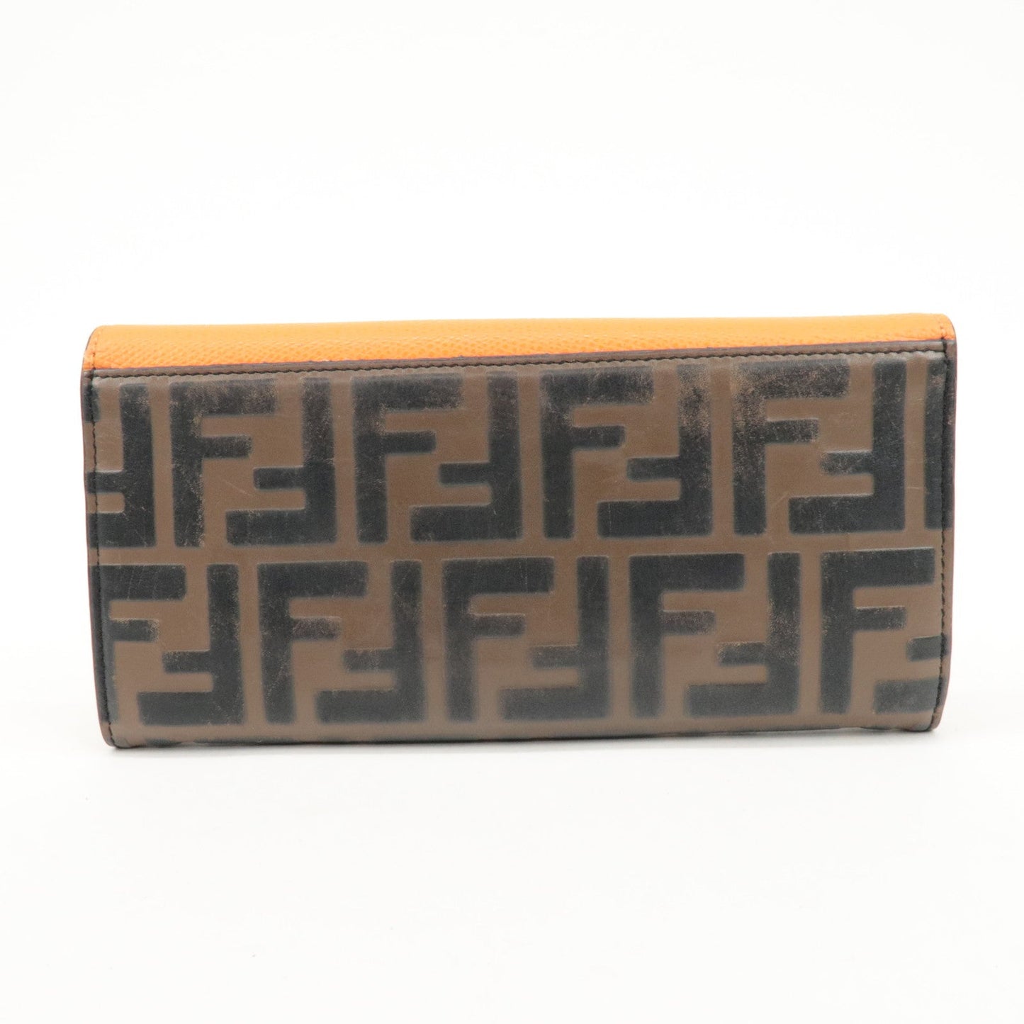 FENDI Zucca Baguette Continental Wallet 8M0251 Brown Orange 8M0251  d