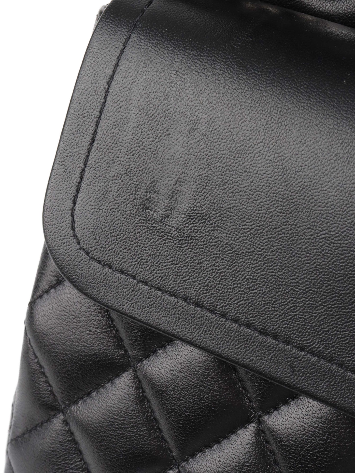 Chanel Black Medium Lambskin Classic Flap SHW.